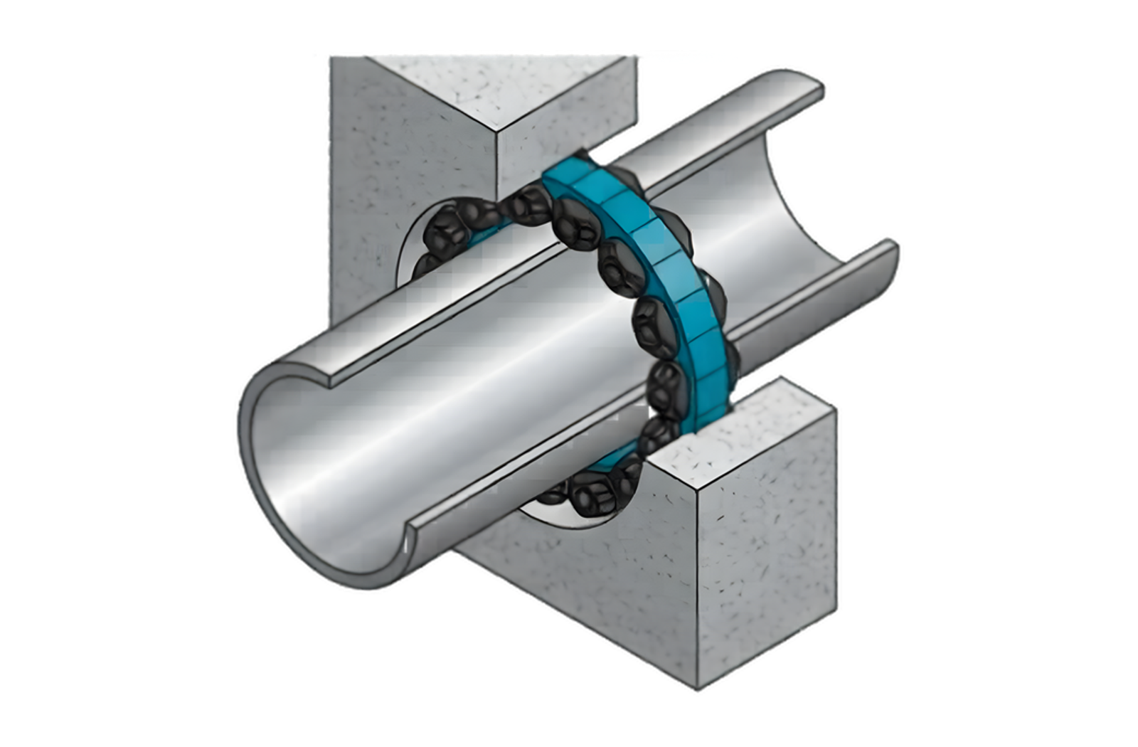 Installed modular-seal system