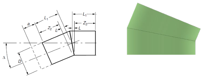 Mitered bend configuration 1 of 4