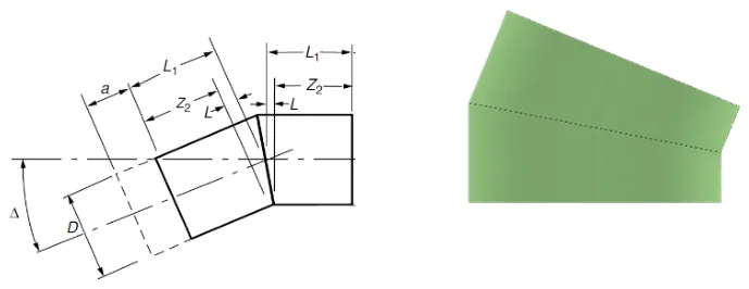 Mitered bend configuration 1 of 4
